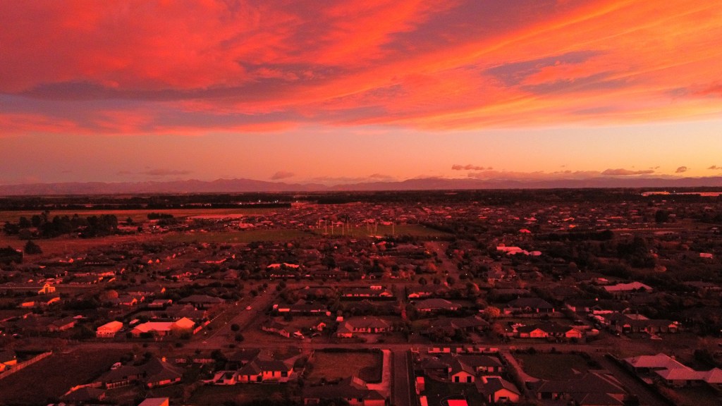 Aerial view of Rolleston, Canterbury - home of Rolleston Tech Solutions